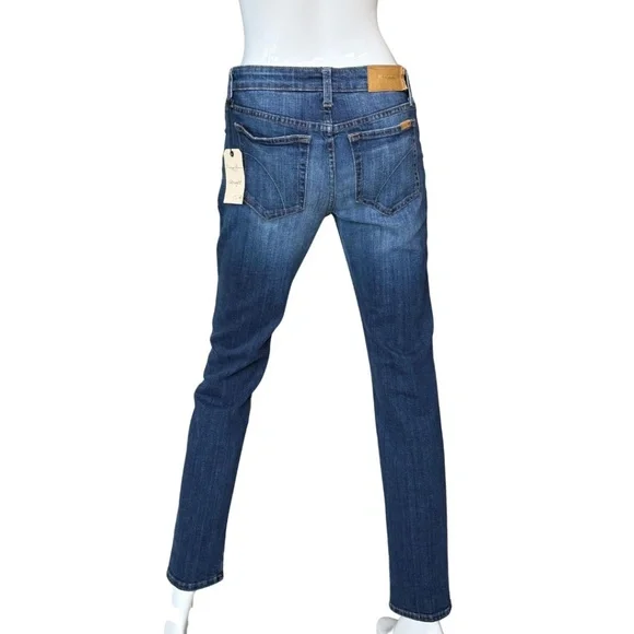 Joe's Jeans Straight Ankle Genna Medium‎ Wash Stretch Mid Rise Size 29 NWT - Picture 2 of 5